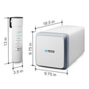 Reverse Osmosis Systems Nu Aqua alkaline Tankless 800GPD Dimensions Infograph