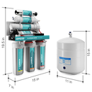 NU Aqua RO System 6 Stage UV With Pump Dimensions
