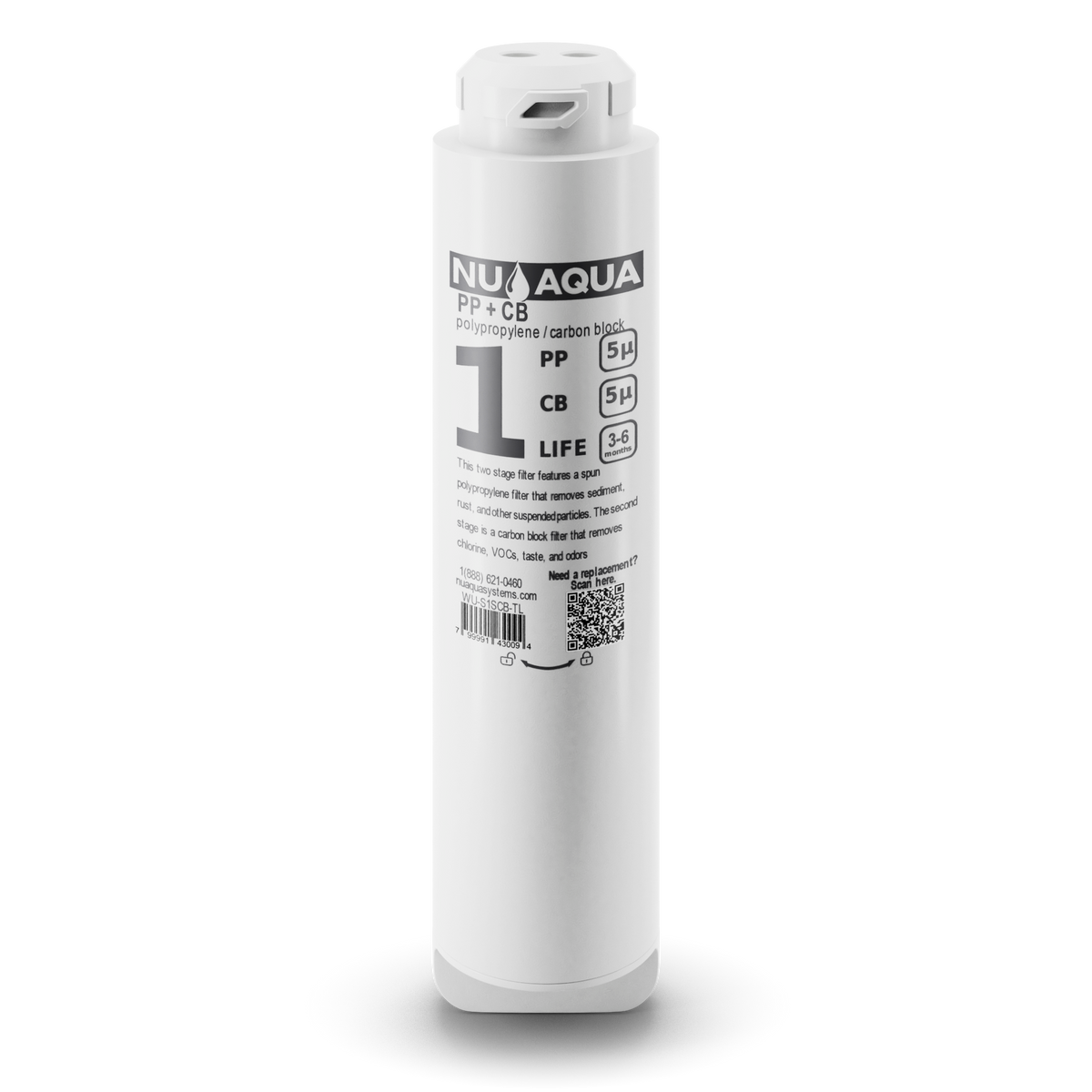 NU Aqua Tankless RO System Stage 1 Sediment / Carbon Block Filter