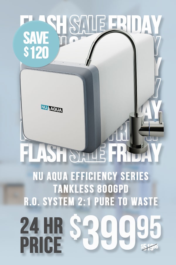 NU Aqua Efficiency Series Tankless 800GPD Reverse Osmosis System 2:1 Pure To Waste
