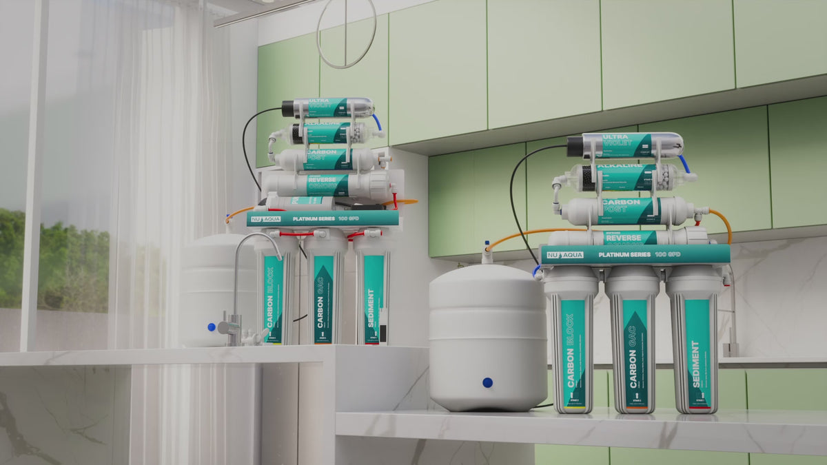 5 Stage 100GPD Undersink Reverse Osmosis Water Filter System | NU Aqua