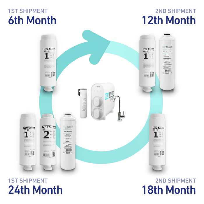 600GPD Alkaline Tankless Filter Subscription