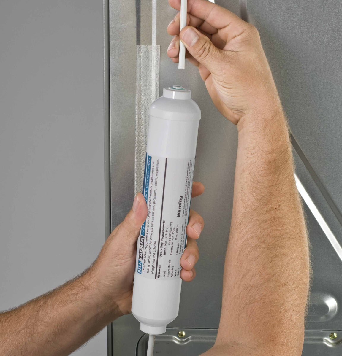 1/4” Quick Connect Inline Refrigerator Filter Water Purifier | NU Aqua