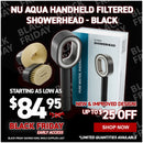 NU Aqua Handheld Filtered Showerhead - Black