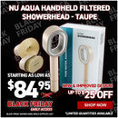 NU Aqua Handheld Filtered Showerhead - Taupe