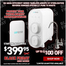 NU Aqua Efficiency Series Tankless 600GPD UV Sterilization Reverse Osmosis System 2:1 Pure To Waste