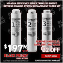 NU Aqua Efficiency Series Tankless 800GPD Reverse Osmosis System Replacement Filter Set