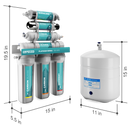 NU Aqua Platinum Series 7 Stage Alkaline and UV Ultraviolet 100GPD RO System