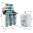 NU Aqua RO System 6 Stage With Pump Alkaline Dimensions