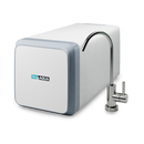 Reverse Osmosis Water Filter NU Aqua Efficiency Series Tankless 600GPD Reverse Osmosis System 2:1 Pure To Waste - front of system next to smart faucet