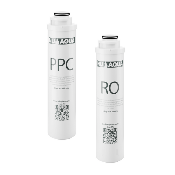 NU Aqua 8-Stage Countertop Reverse Osmosis Water Filter System With UV Sterilization Replacement Filter Set