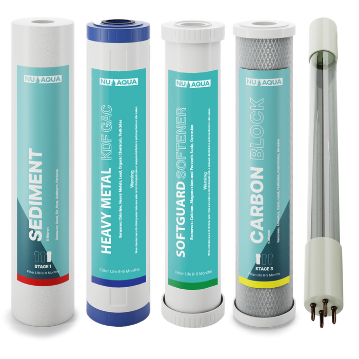 5 Stage Whole House Water Softener UV Filter Subscription