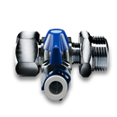 Reverse Osmosis Parts NU Aqua Feed Water Adaptor Front