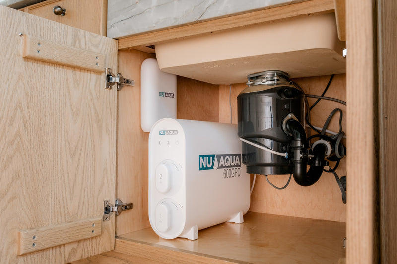 NU Aqua Efficiency Series Tankless 600GPD UV Sterilization Reverse Osmosis System 2:1 Pure To Waste