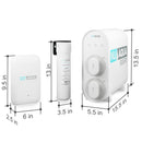 Reverse Osmosis System NUAqua Tankless600 UV+Alkaline Dimensions