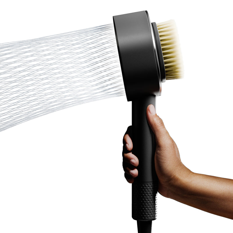 Nuodan High Pressure Rain Shower Head With Filter - Square Brushed Nickel, Removes Chlorine, 15-Stage Filter, Water Saving
