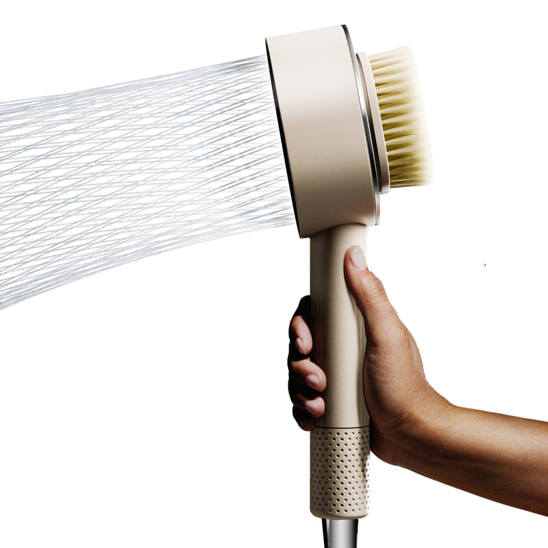 Shower Filter NU Aqua Handheld Filtered Showerhead Taupe Hand