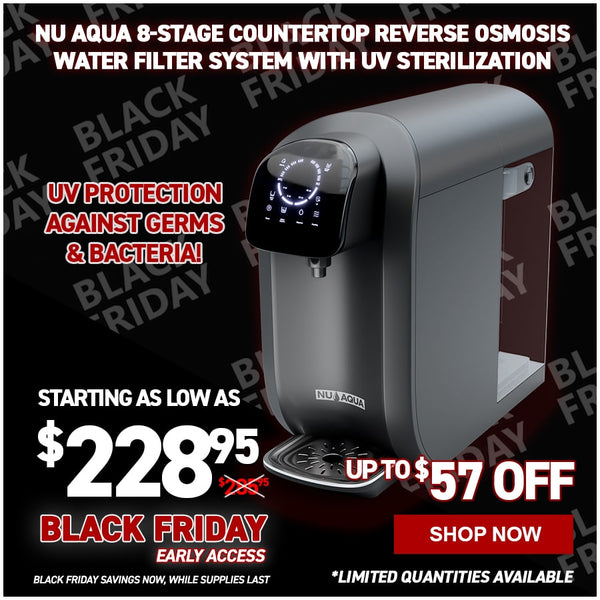 NU Aqua 8-Stage Countertop Reverse Osmosis Water Filter System With UV Sterilization