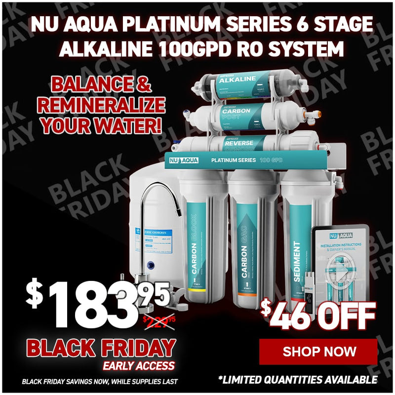 NU Aqua Platinum Series 6 Stage Alkaline 100GPD RO System