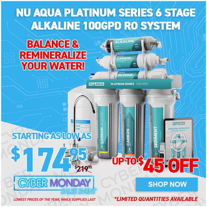 NU Aqua Platinum Series 6 Stage Alkaline 100GPD RO System