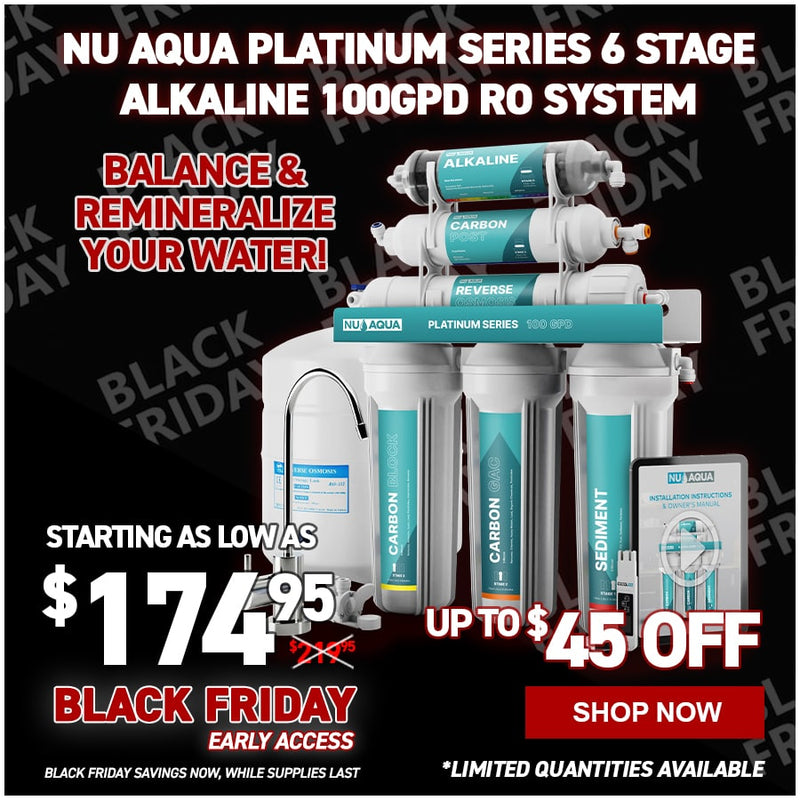 NU Aqua Platinum Series 6 Stage Alkaline 100GPD RO System