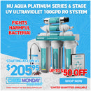NU Aqua Platinum Series 6 Stage UV Ultraviolet 100GPD RO System
