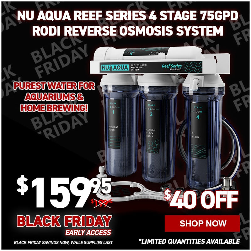 NU Aqua Reef Series 4 Stage 75GPD RODI Reverse Osmosis System