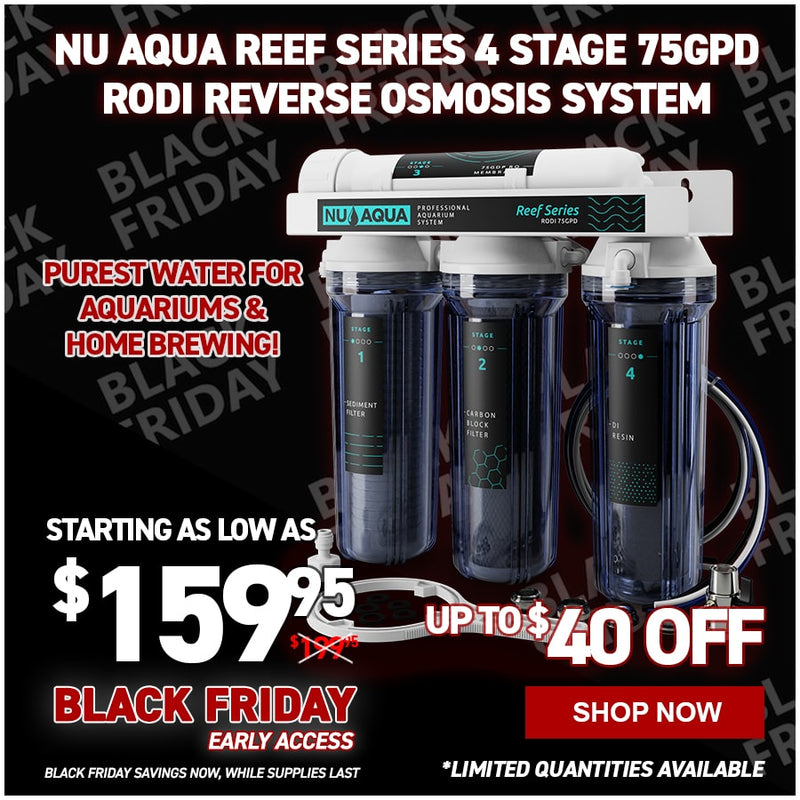 NU Aqua Reef Series 4 Stage 100GPD RODI Reverse Osmosis System