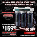 NU Aqua Reef Series 4 Stage 100GPD RODI Reverse Osmosis System
