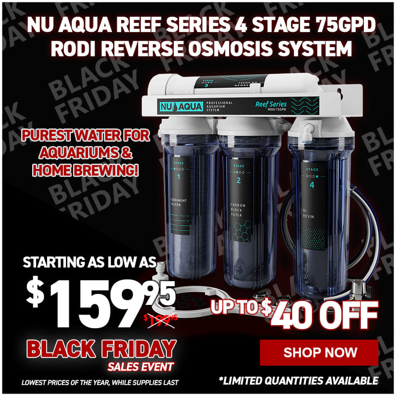 NU Aqua Reef Series 4 Stage 100GPD RODI Reverse Osmosis System