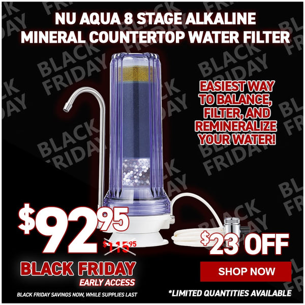 NU Aqua 8 Stage Alkaline Mineral Countertop Water Filter