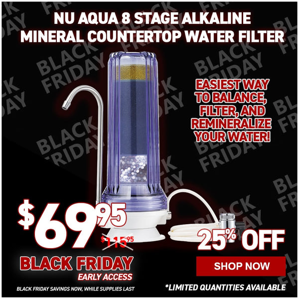 NU Aqua 8 Stage Alkaline Mineral Countertop Water Filter