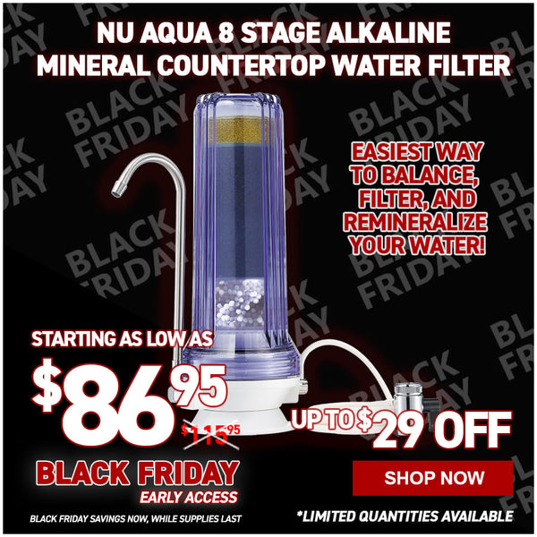 NU Aqua 8 Stage Alkaline Mineral Countertop Water Filter
