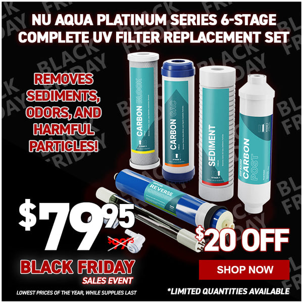 NU Aqua Platinum Series 6-Stage Complete UV Filter Replacement Set