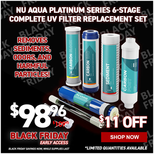 NU Aqua Platinum Series 6-Stage Complete UV Filter Replacement Set