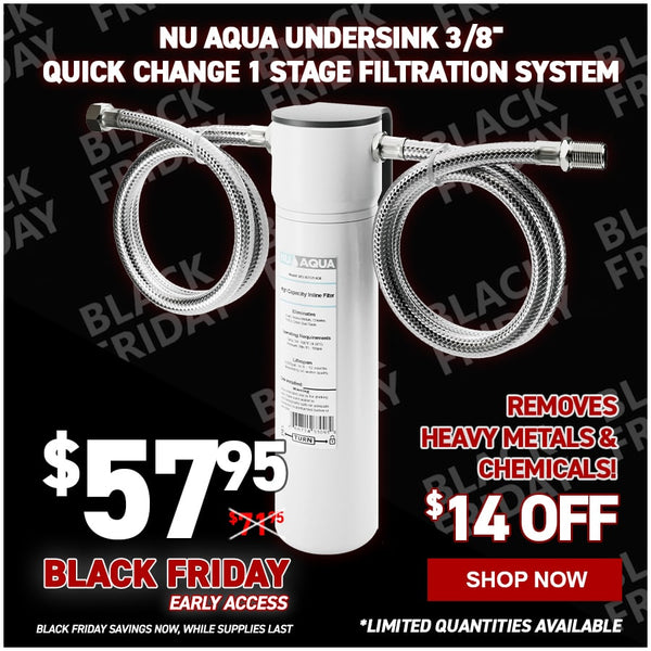 NU Aqua Undersink 3/8" Quick Change 1 Stage Filtration System