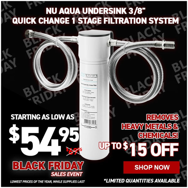 NU Aqua Undersink 3/8" Quick Change 1 Stage Filtration System