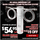 NU Aqua Undersink 3/8" Quick Change 1 Stage Filtration System