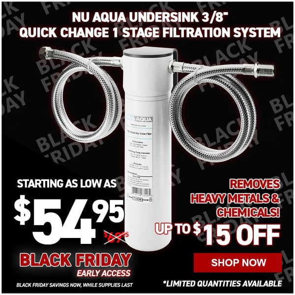 NU Aqua Undersink 3/8" Quick Change 1 Stage Filtration System