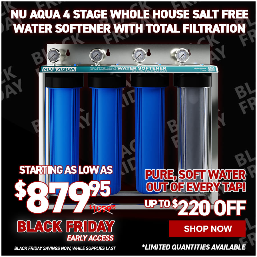 NU Aqua 4 Stage Whole House Salt Free Water Softener With Total Filtration