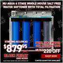 NU Aqua 4 Stage Whole House Salt Free Water Softener With Total Filtration