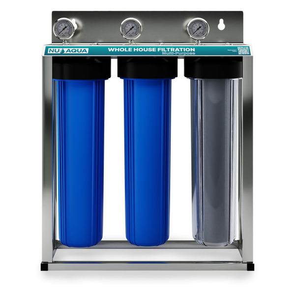 NU Aqua 3 Stage Whole House Water Filtration System