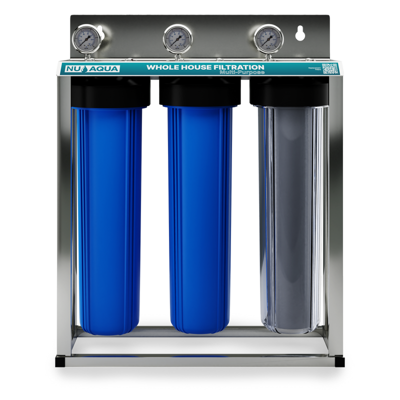 NU Aqua 3 Stage Whole House Water Filtration System