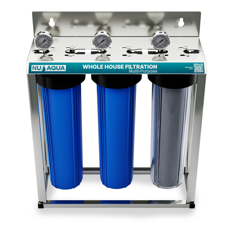 NU Aqua 3 Stage Whole House Water Filtration System