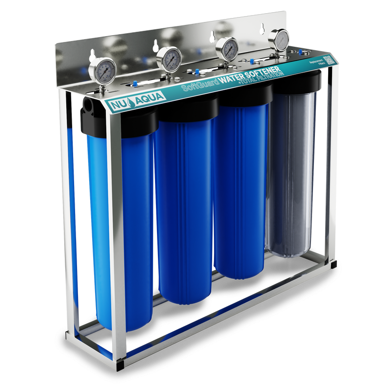 Water Filter NU Aqua Whole House Water Softener Right Side