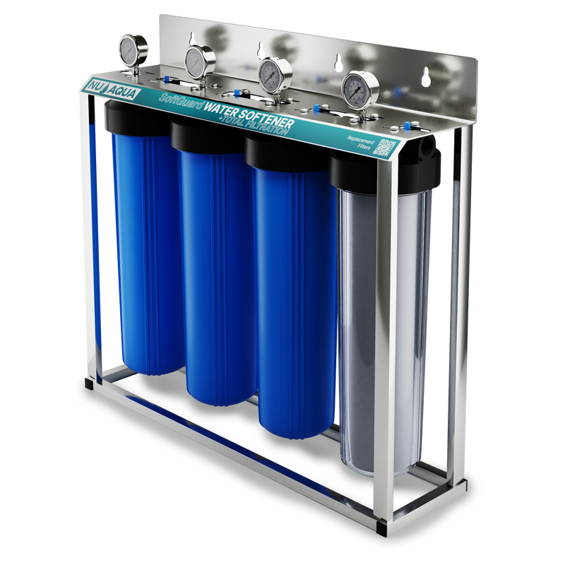 Water Filter NU Aqua Whole House Water Softener Side Angle