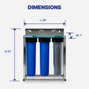 Water Filter NU Aqua Whole House Heavy Metal Dimensions
