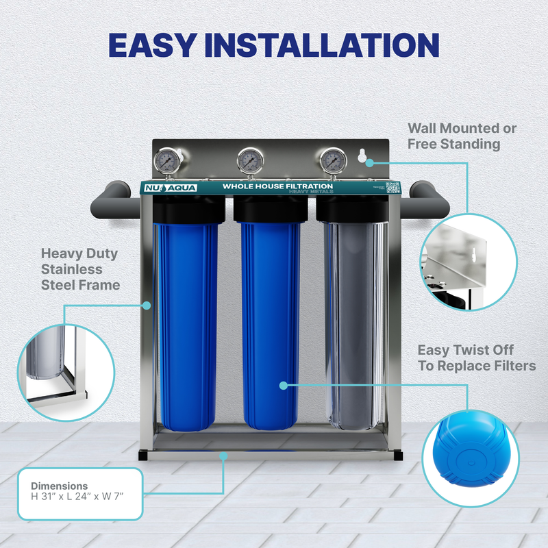 NU Aqua Heavy Metal Whole House Water Filtration System
