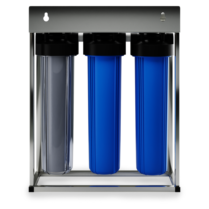 Whole House Water Filter NU Aqua 3-Stage Back