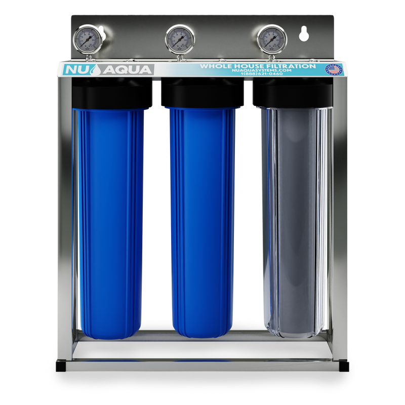 Whole House Water Filter NU Aqua 3-Stage Front